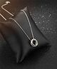 Jewelz Silver Plated Moon & Star Pendant Necklace for Women & Girls - 15 g