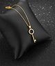 Jewelz Gold Plated Key Pendant Necklace for Women & Girls