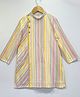 MASTARANG Cotton Woven Full Sleeves Striped Kurta - Multi Colour