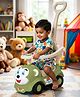 DASH 3-in-1 Baby Ride-On Car with Parent Handle, Music & Lights, Safety Guardrail for Toddlers (Green)