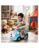 DASH 3-in-1 Baby Ride-On Car with Parent Handle, Music & Lights, Safety Guardrail for Toddlers (Blue)