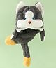 Babyoye Woollen Cap with Ear and Dog Applique Grey - Diameter 29 cm