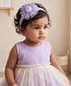 Babyhug Free Size Cute & Stylish Headbands with Lace Flower Applique - Purple