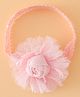 Babyhug Free Size Cute & Stylish Headbands with Lace Flower Applique - Pink