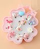 Babyhug Finger Ring pack of 12 Multicolor Free Size Girl - Pink & White