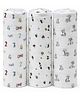 Honor your home 100% Cotton Muslin Multipurpose Swaddle Wraps - Pack of 3