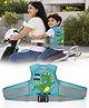 Honor Your Home Adjustable Safety Belt, Anti-Fall Protection for Electric Motorcycle Riding, Lightweight and Comfortable(Green dino)