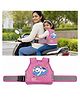 Honor Your Home  Adjustable Safety Belt, Anti-Fall Protection for Electric Motorcycle Riding, Lightweight and Comfortable(Pink Bear)
