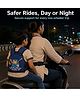 Honor Your Home Adjustable Safety Belt, Anti-Fall Protection for Electric Motorcycle Riding, Lightweight and Comfortable(Navy Lion)