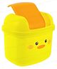 FunBlast Cute Animal Print Table Dustbin with Swing Lid Pack of 1 (Yellow)