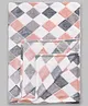 Babyhug Mink Checkered Blanket - White| Ultra Soft & Skin Friendly| Lightweight & Warm| Machine Washable| Travel Friendly| Newborn Essential| Breathable Fabric| Boys & Girls