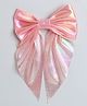Tia Hair Accessories Metallic Bow Applique Detailed Hair Clip - Salmon Pink