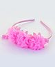 Tia Hair Accessories Beads Embellished Ruffle Detailed Hair Band - Baby Pink