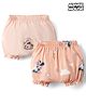 Babyhug Disney Interlock Knit  Bloomers with Minnie Mouse Graphics Pack of 2 - Pink