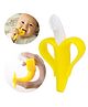 Buddsbuddy Banana Shaped Silicone Teether With Case - Yellow