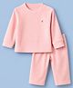 Kanvin Knit Full Sleeves Winter Wear Suit - Light Pink