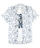 CAVIO Cotton Blend Woven Half Sleeves Floral Printed Shirt With Tee - White