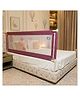 Kids Station 1 Side Premium Bed Rail Guard (6.3ft x 2.6ft / 190x80cm), Bed Railing for Baby Safety, Kids Toddler Bed Protector Side Walls, Adjustable Height, Portable & Foldable (Maroon)