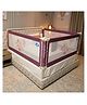 Kids Station 3 Side Premium Bed Rail Guard (6ftx6ftx6ft / 180cmx180cmx180cm), Bed Railing for Baby Safety, Kids Toddler Bed Protector Side Walls, Adjustable Height, Portable & Foldable (Maroon)