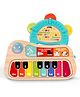 Intellibaby 3-in-1 Learning Piano & Rattle | Premium Quality Musical Piano Toy with Detachable Rattle & Sensory Play | Early Learning | Grasping Skills | Auditory Development |