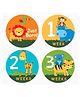 Fusion Graphix First Year Baby Milestone Stickers - Multicolor