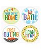 Fusion Graphix First Year Baby Milestone Stickers - Multicolor