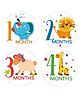 Fusion Graphix First Year Baby Milestone Stickers - Multicolor