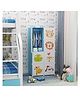 Butterthief Cartoon Printed Collapsible Wardrobe 8 Cubes  Storage Organiser Closest with Anti-Skid Base - Light Blue