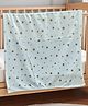 Butterthief Flannel Swaddle Star Printed Baby Blanket  - White