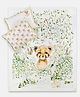The Baby Trunk Little Leo Bedsheet Set and Pillow Covers - White