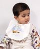 The Baby Trunk Baby Bib - Ele's Expedition - White