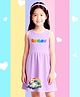 NUSYL Cotton Knit Sleeveless Rainbow Text Printed - Lilac