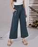 PURPLE UNITED KIDS Cotton Woven Solid Wide Leg Pants - Teal