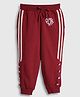 PURPLE UNITED KIDS Terry Woven Brand Name Embroidered Pants - Maroon
