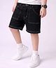 PURPLE UNITED KIDS Denim Woven Solid Shorts - Black