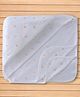 Doodle Interlock Knit Heart Printed Towel & Wrappers - White