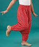 Kiddopanti Cotton Knit Leheriya Printed Jodhpuri Pants - Red