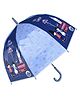 CHAATEWALA London Theme Printed Dome Umbrella - Blue