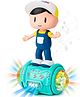 Fiddlerz Dancing Boy Toy with LED Lights Music 360° Rotating Wheels and Interactive Features Fun for Kids - Multicolor