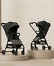Babanza Stroller with Canopy and Reversible Parent Handle - Black