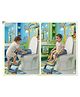 Babanza Potty Ladder - Blue & Yellow with soft cushion