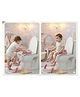 Babanza Potty Ladder - White & Pink with soft cushion