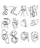 ARCADE TOYS Metal Wire Puzzle Set  Brain Teaser IQ Puzzle Toy - 12 pieces - Colour May vary