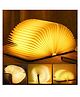 ARCADE TOYS Folding Book Lamp, High Pressure Sodium Vapor Night Light,USB Rechargeable Wooden Table Lamp,Magnetic Design- Creative Gift Home Office Decor for Family Girlfriend (Pack of 1) Multicolour