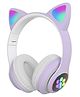 ARCADE TOYS Kids Headphones Wireless, Girls/Boys Cat Bluetooth Headset (Lavender, On the Ear) - Pack of 1 - Multicolour