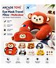 ARCADE TOYS Cute Animal Eye Mask Travel Pillow for Kids & Adults | Soft Plush Sleeping Mask | Multicolour