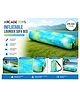 ARCADE TOYS Inflatable Lounger Sofa Bed | Portable Air Lounge Chair for Outdoor & Indoor Use | Green & Blue | Multicolour