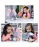 ARCADE TOYS Musical Peek A Boo Elephant Toy for Babies with Moving Ears - Soft Plush Stuffed Animal with Sing Along Songs & Interactive Foot Button for Infants Toddlers Kids - Multicolour