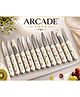 ARCADE TOYS 12 Pcs Floral Fruit Knife Set  Stainless Steel Kitchen & Fruit Cutting Knives (Multicolour)