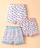 Bodycare Knitted Bloomers With Cherry & Bunny Print Pack of 3 - White